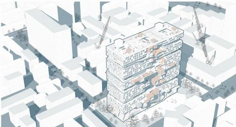 BIM Architecture | Second Prize of 2020 Benchmark Cup | Resilient Community of Qingyin Co living in Response to Epidemic and Aging Issues