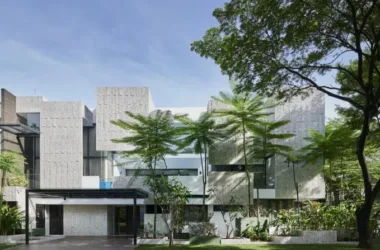 BIM Architecture: Experimental Residential Design with Natural Lighting in Indonesia by RAD+ar-BIM WORLD