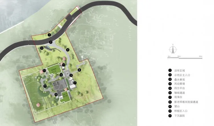 BIM Architecture | Landscape Design of Dali's Small Courtyard Central Living Experience Center/MANG Grid Landscape
