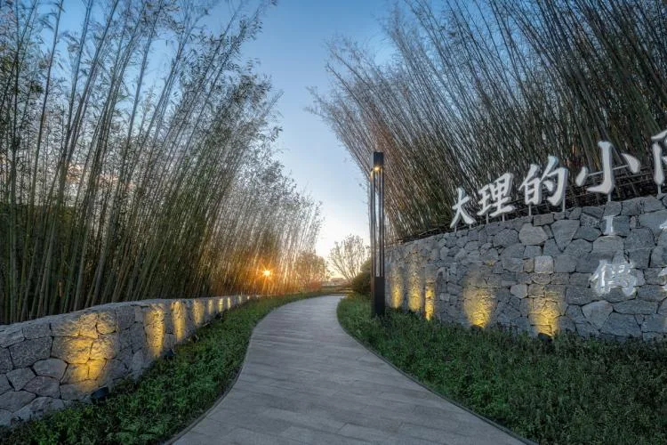 BIM Architecture | Landscape Design of Dali's Small Courtyard Central Living Experience Center/MANG Grid Landscape