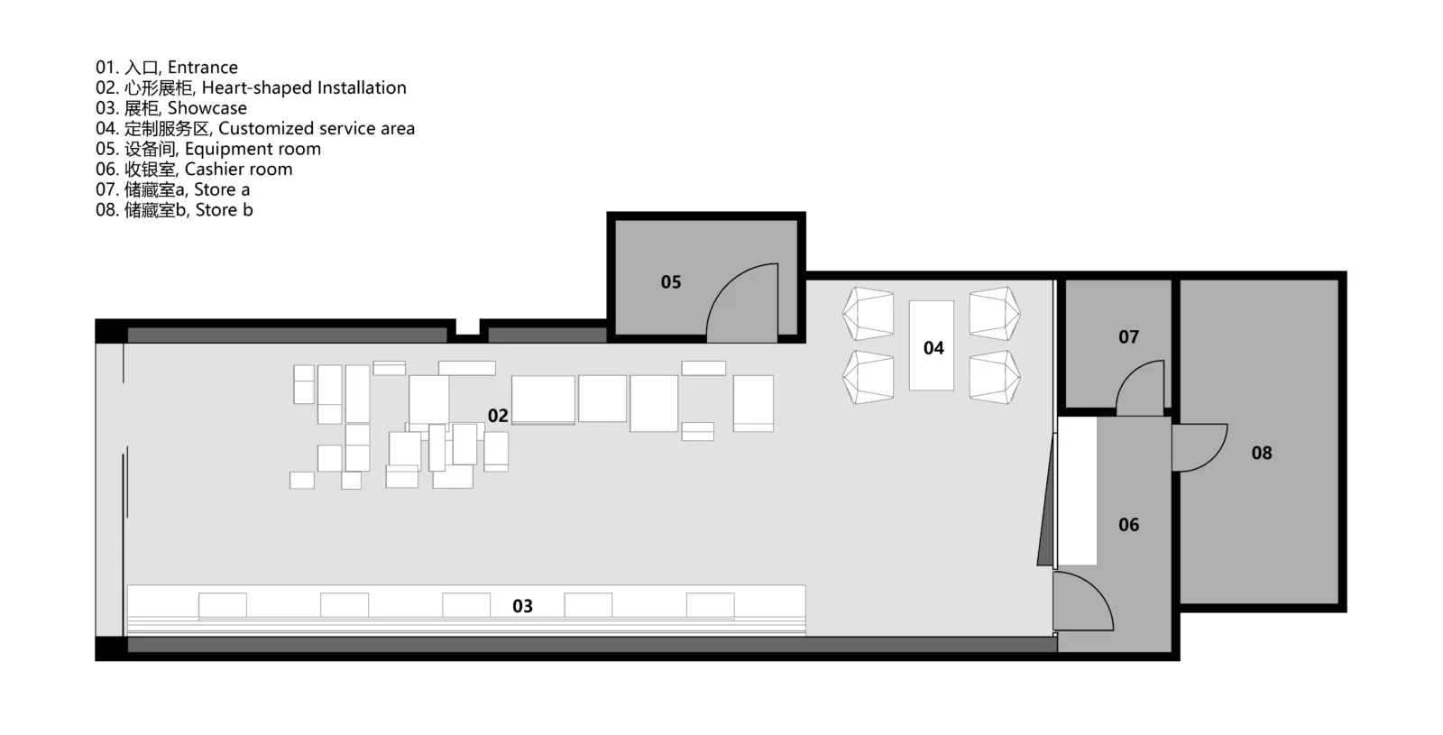 BIM Architecture | Every Pieces of Mine, Taipei/Pingjie Design, World Diamond Taipei Store