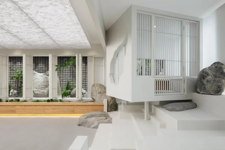 BIM Architecture | Emotional Separation, Between Interior and Exterior - Pu She Tea Room Design/Introduction Studio