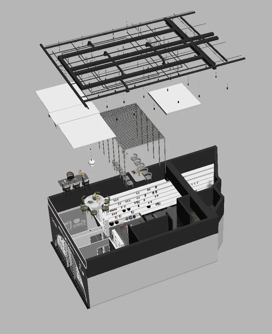BIM Architecture | Shanghai Xuhui 'Youjian Jiutang'/DCDSAA Dianchuan Architecture Firm