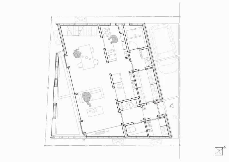 BIM architecture | Clever ideas for housing space in densely populated residential areas in Japan | Independent housing in Japan