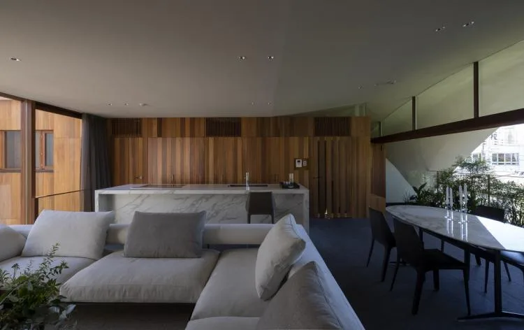 BIM Architecture | Tokyo Sky Cave Residence: A Tranquil Natural Residence/IKAWAYA Architects