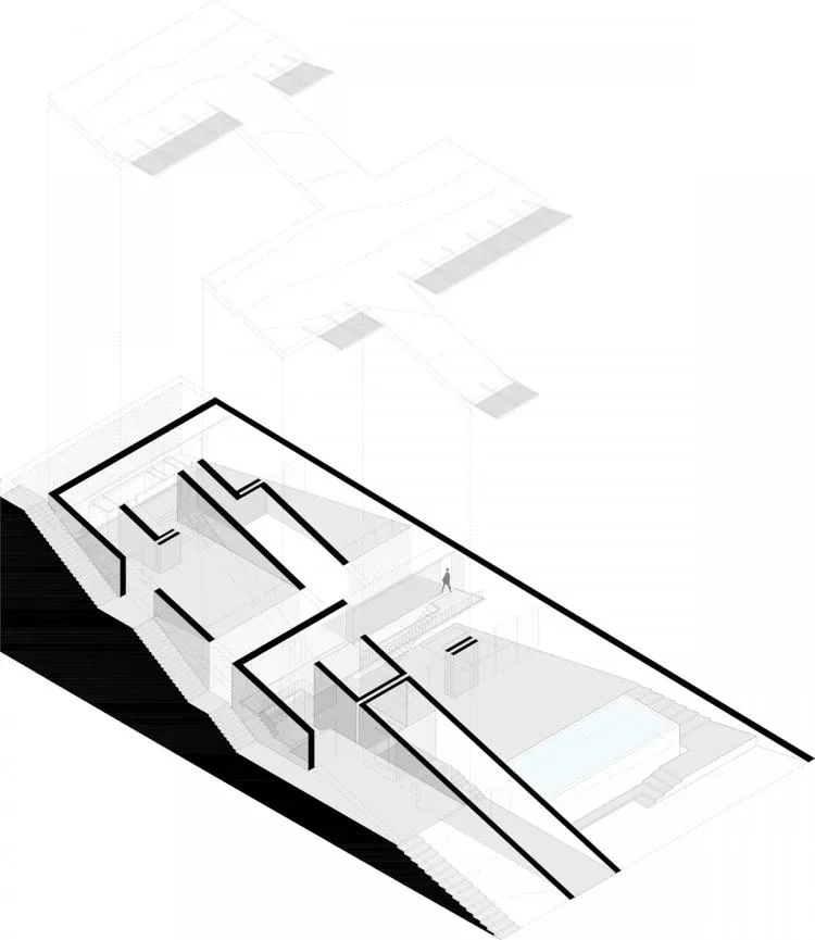 BIM Architecture | Embedded Underground 'Cave' Residences, Greece/Mold Architects