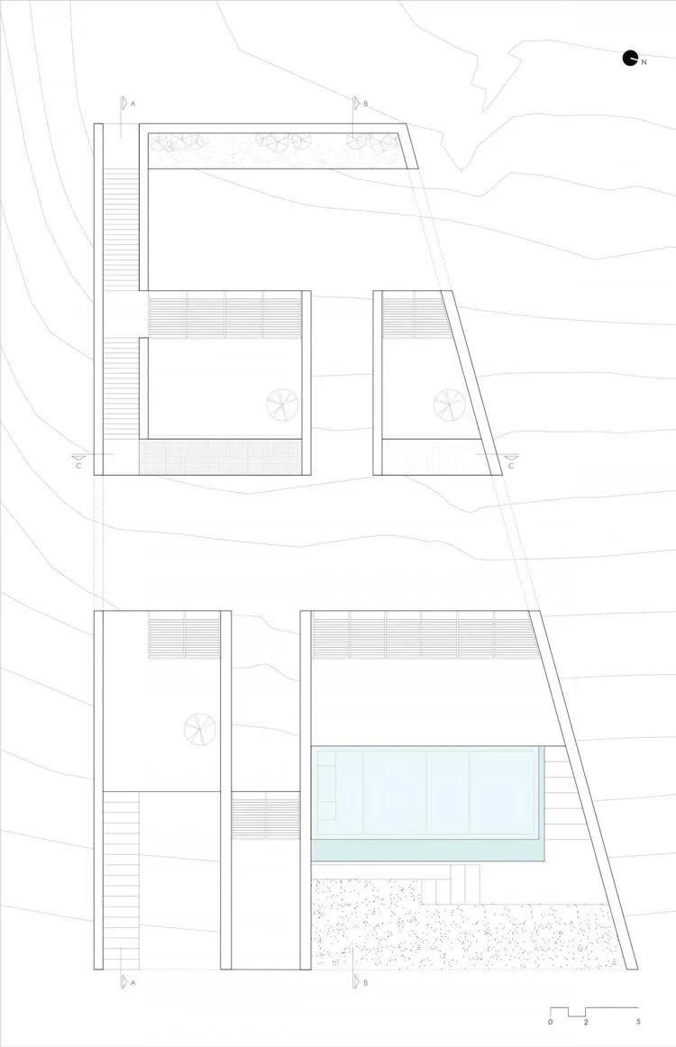 BIM Architecture | Embedded Underground 'Cave' Residences, Greece/Mold Architects