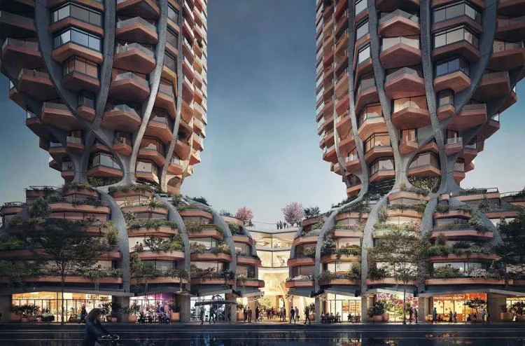 BIM Architecture | Heatherwick announces' Vancouver Twin Towers' plan, curved twisting tower