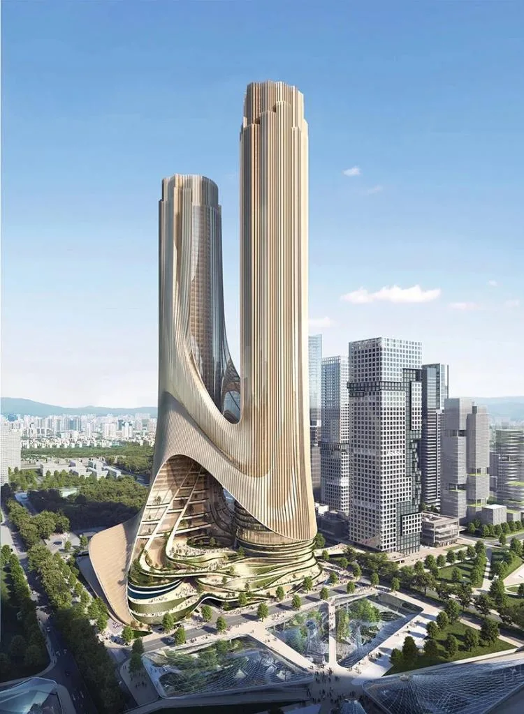 BIM Architecture | Zaha Hadid's New Work "C-Tower" of Shenzhen Bay Super Headquarters Base: Multidimensional Vertical City