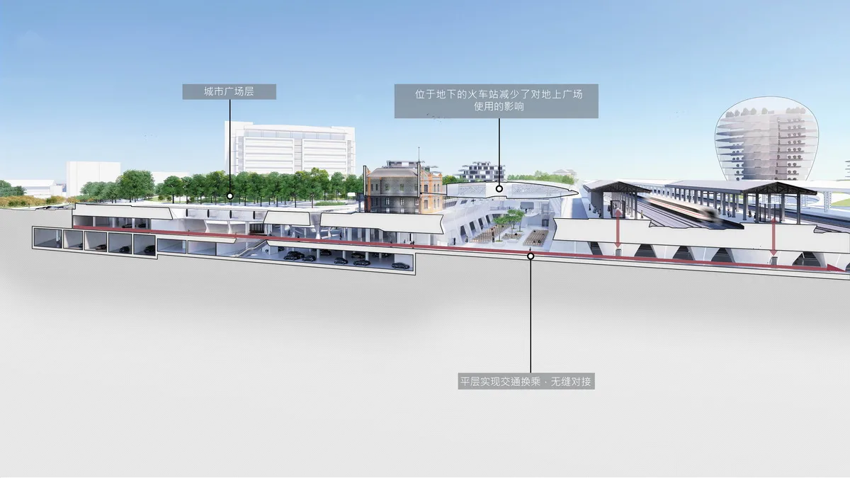 BIM Architecture | MAD New Work: Jiaxing 'Railway Station in the Forest'