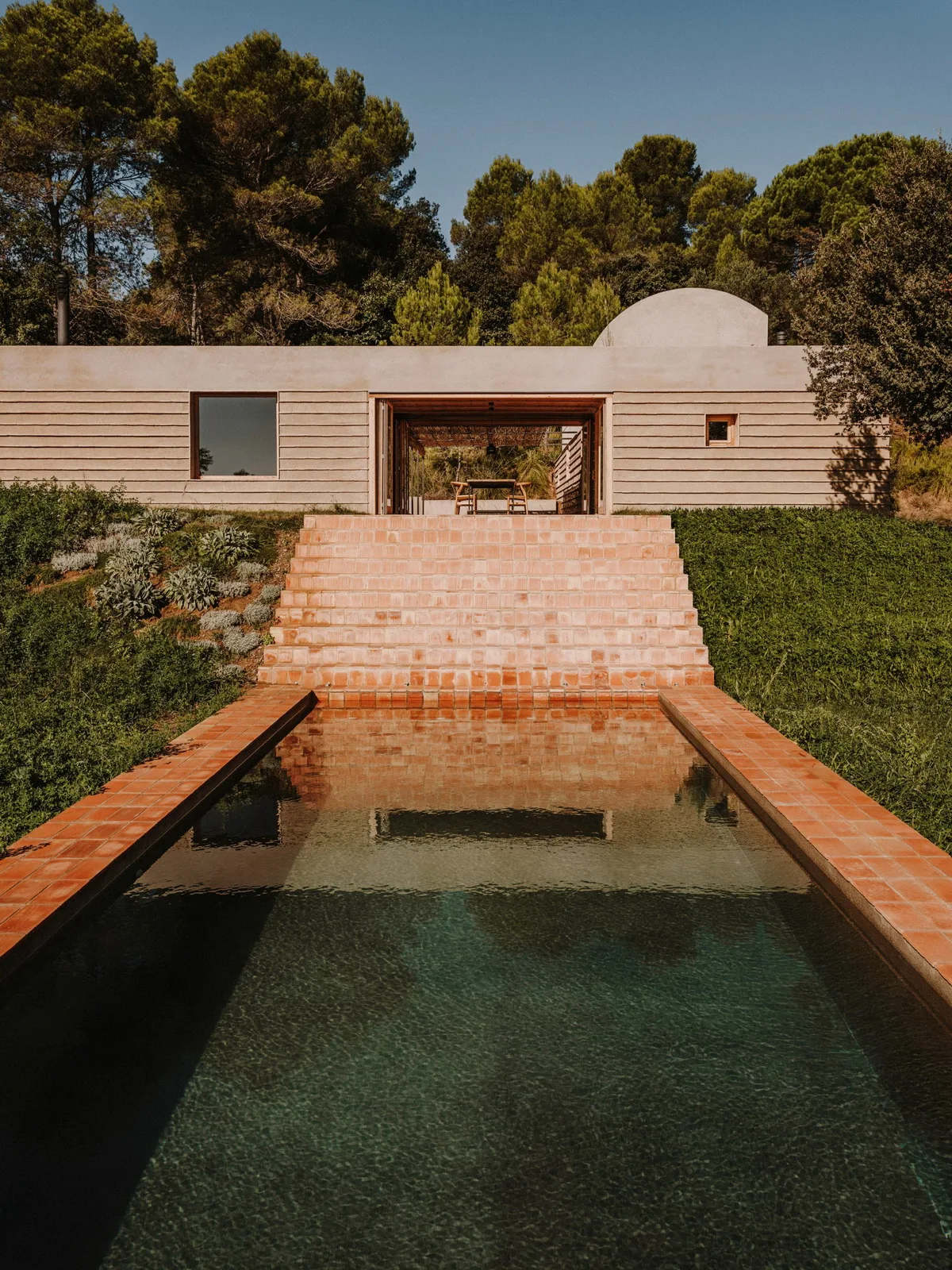 BIM Architecture | Ter Residential in Catalonia: A rustic space created by local ceramic tiles/Mesura