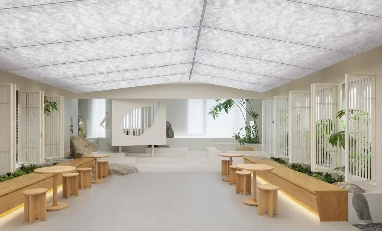 BIM Architecture | Emotional Separation, Between Interior and Exterior - Pu She Tea Room Design/Introduction Studio