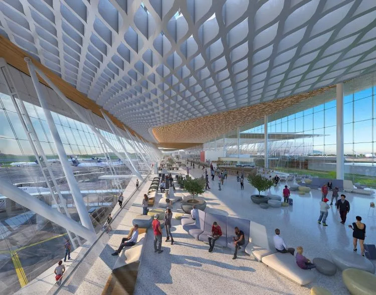 BIM Architecture | Guadalajara Airport Terminal 2: CRTKL creates a net zero transportation hub for the ancient city of Mexico