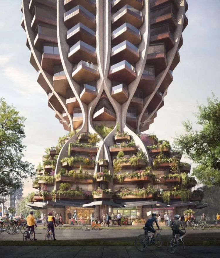 BIM Architecture | Heatherwick announces' Vancouver Twin Towers' plan, curved twisting tower
