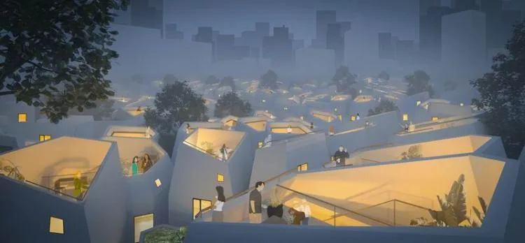 BIM Architecture | 2020 Benchmark Cup Second Prize | New Ideas for Transforming Urban Villages to Create Horizontal Super Residences