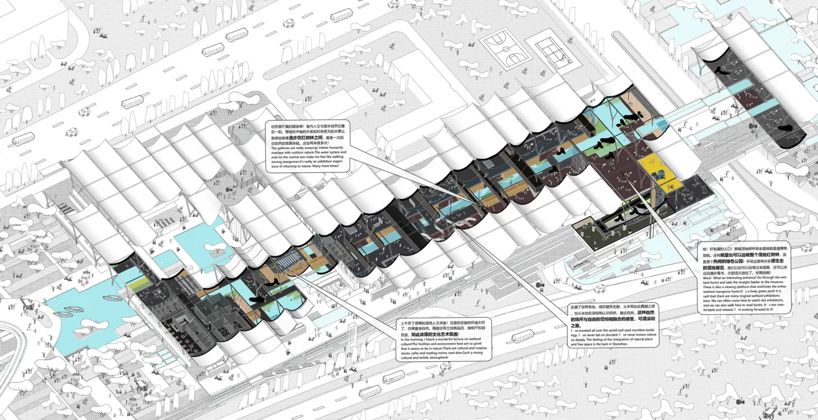 BIM Architecture | Shenzhen Mangrove Wetland Museum Competition Finalist Proposal/Internal Architecture+Prolar Architecture+Botao Landscape