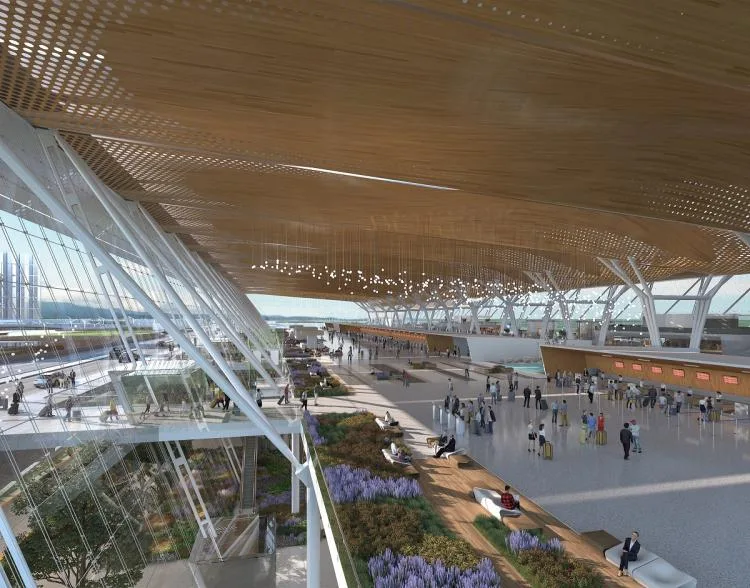 BIM Architecture | Guadalajara Airport Terminal 2: CRTKL creates a net zero transportation hub for the ancient city of Mexico