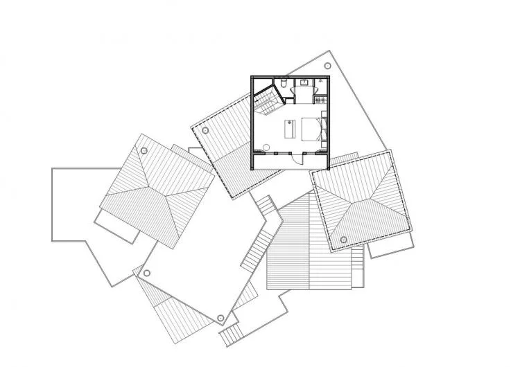 BIM Architecture | Hangzhou Kaiyuan Senbo Resort Hotel "Tree House": Crowded and Pushing "Dwarfs"/Wang Hui Architecture Studio