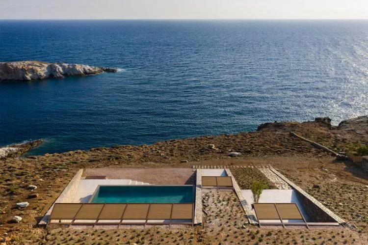 BIM Architecture | Embedded Underground 'Cave' Residences, Greece/Mold Architects