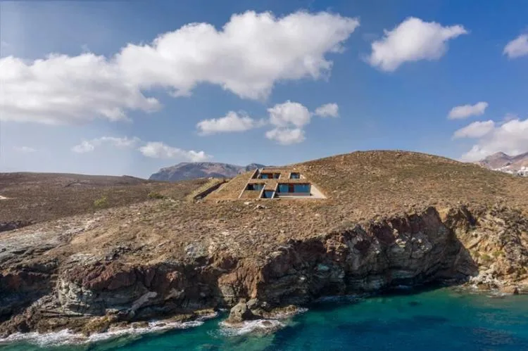 BIM Architecture | Embedded Underground 'Cave' Residences, Greece/Mold Architects