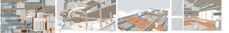 BIM Architecture | Second Prize of 2020 Benchmark Cup | Resilient Community of Qingyin Co living in Response to Epidemic and Aging Issues