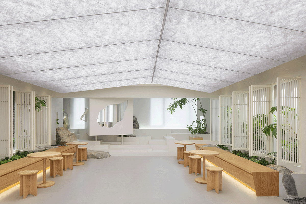 BIM Architecture | Emotional Separation, Between Interior and Exterior - Pu She Tea Room Design/Introduction Studio