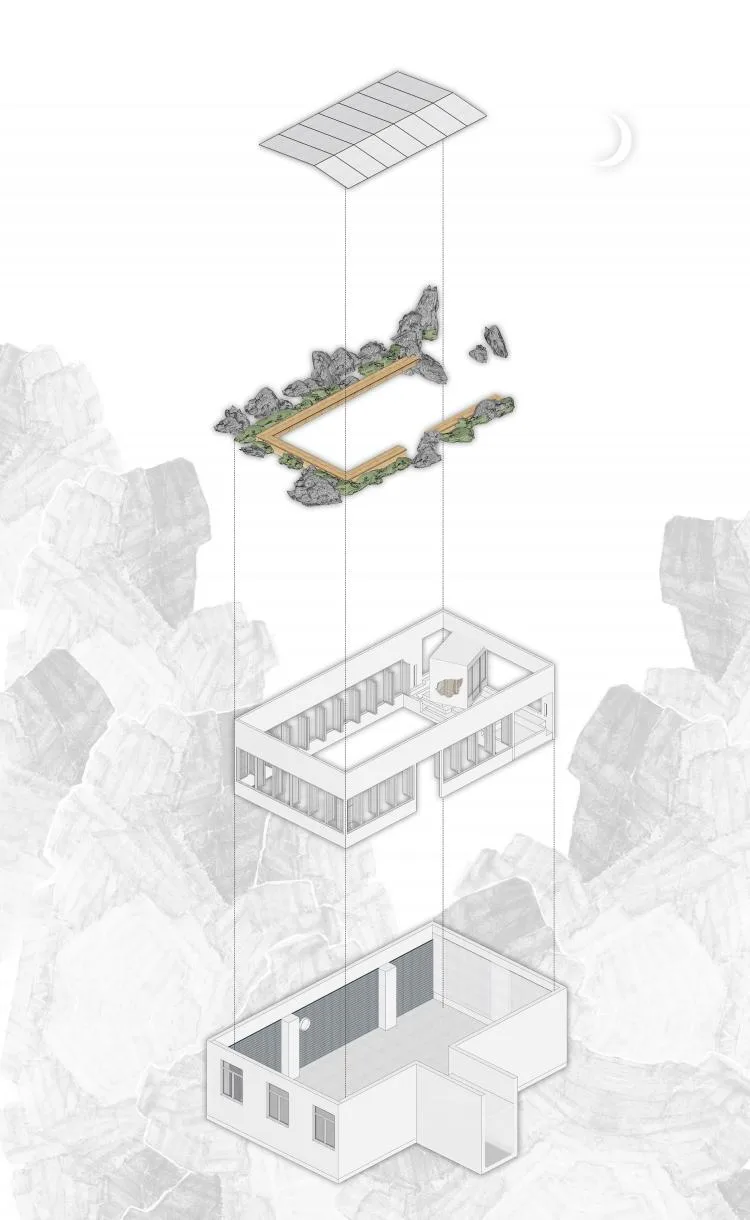 BIM Architecture | Emotional Separation, Between Interior and Exterior - Pu She Tea Room Design/Introduction Studio