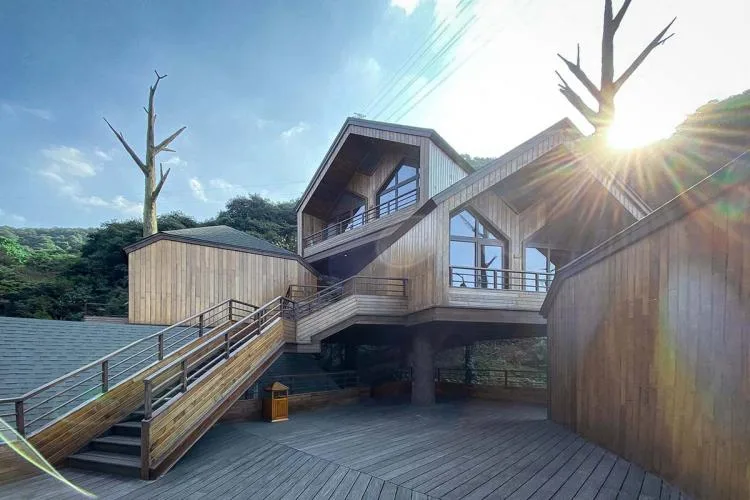 BIM Architecture | Hangzhou Kaiyuan Senbo Resort Hotel "Tree House": Crowded and Pushing "Dwarfs"/Wang Hui Architecture Studio