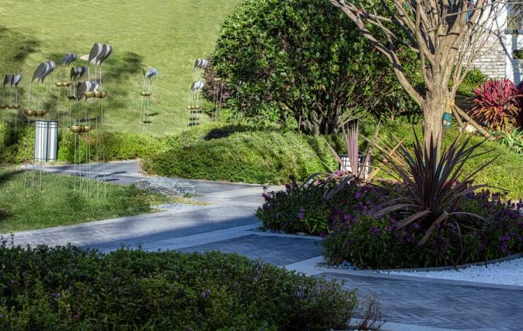 BIM Architecture | Landscape Design of Dali's Small Courtyard Central Living Experience Center/MANG Grid Landscape