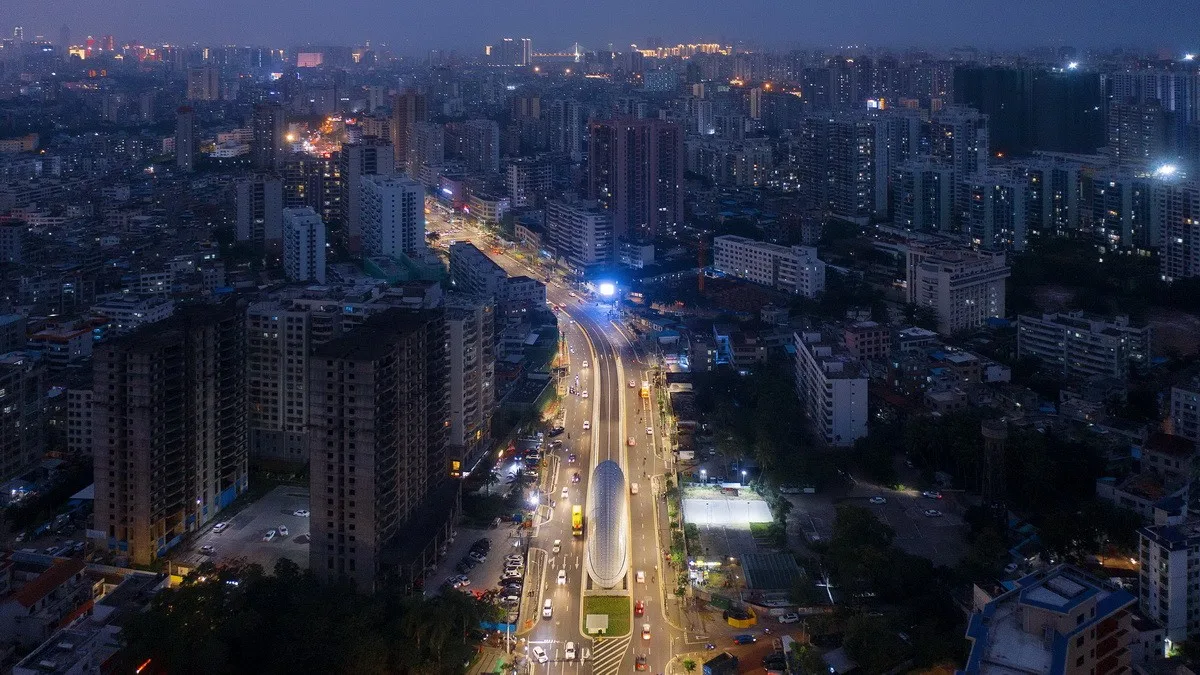 BIM Architecture | Haikou Civilization East Tunnel Light Transition Design: Elegant and Pure White Shell/Panda China