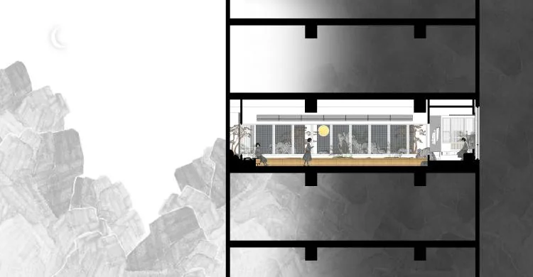 BIM Architecture | Emotional Separation, Between Interior and Exterior - Pu She Tea Room Design/Introduction Studio