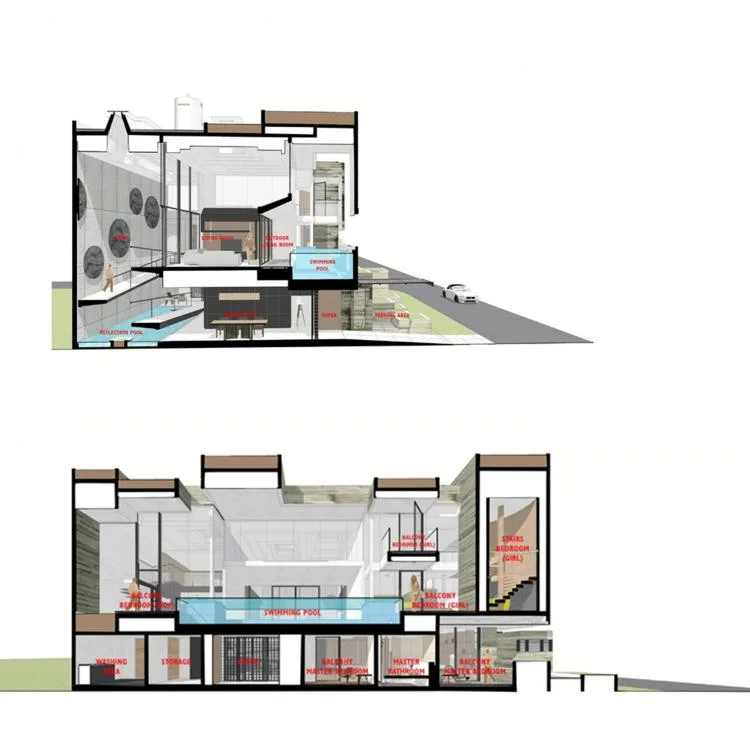 BIM Architecture | Indonesia Natural Lighting Experimental Residential/RAD+ar