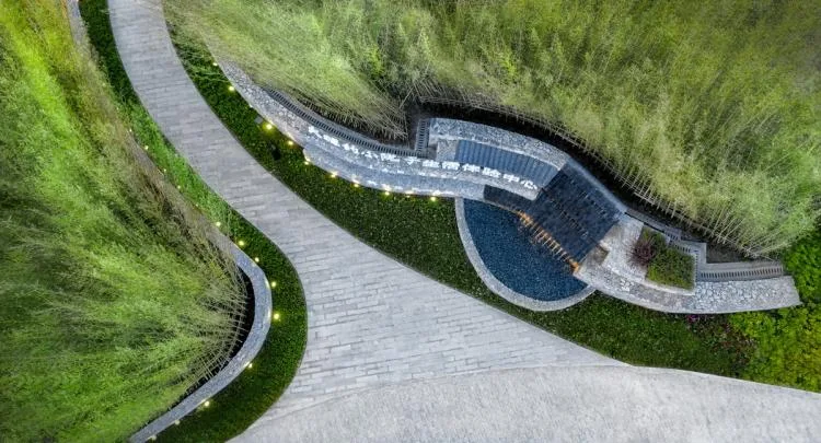 BIM Architecture | Landscape Design of Dali's Small Courtyard Central Living Experience Center/MANG Grid Landscape