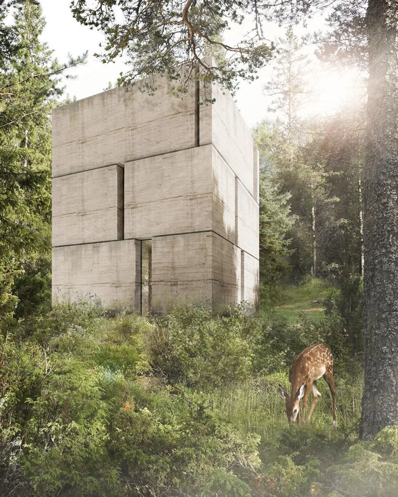 BIM Architecture | Forest Residential Buildings, Thick Like Stones/Marte Marte Architects