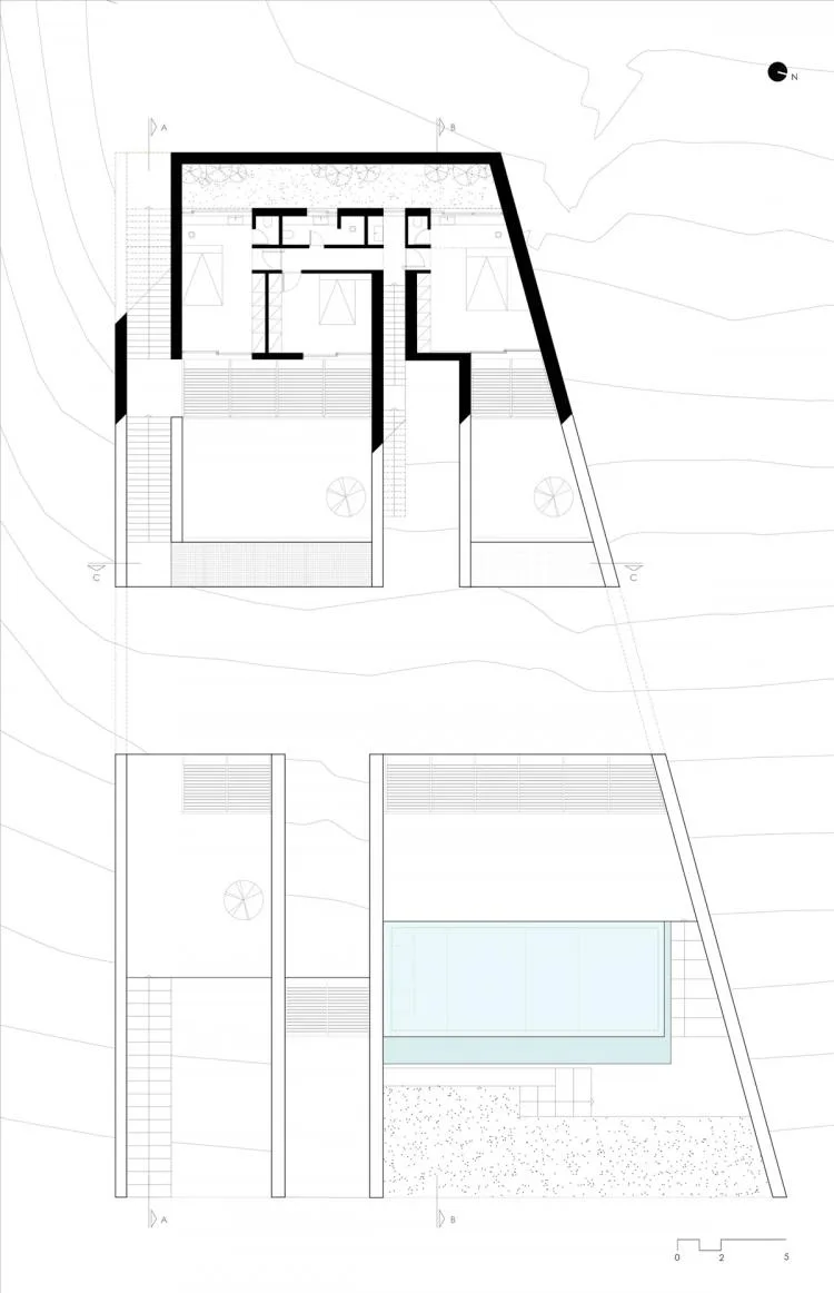 BIM Architecture | Embedded Underground 'Cave' Residences, Greece/Mold Architects