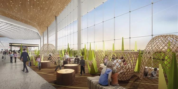 BIM Architecture | Guadalajara Airport Terminal 2: CRTKL creates a net zero transportation hub for the ancient city of Mexico