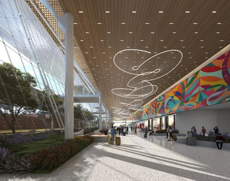 BIM Architecture | Guadalajara Airport Terminal 2: CRTKL creates a net zero transportation hub for the ancient city of Mexico