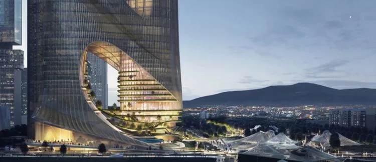 BIM Architecture | Zaha Hadid's New Work "C-Tower" of Shenzhen Bay Super Headquarters Base: Multidimensional Vertical City