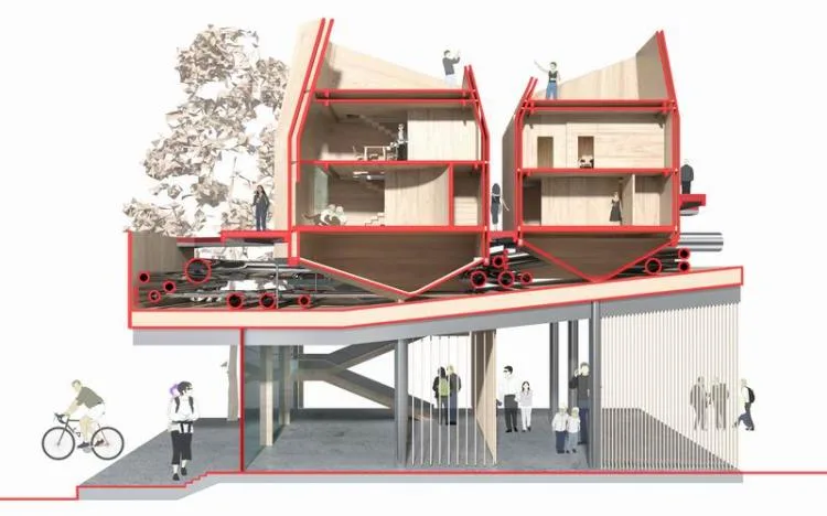 BIM Architecture | 2020 Benchmark Cup Second Prize | New Ideas for Transforming Urban Villages to Create Horizontal Super Residences