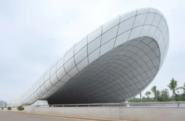 BIM Architecture: Elegant White Shell Design for Haikou Civilization East Tunnel Light Transition | Panda China-BIM WORLD
