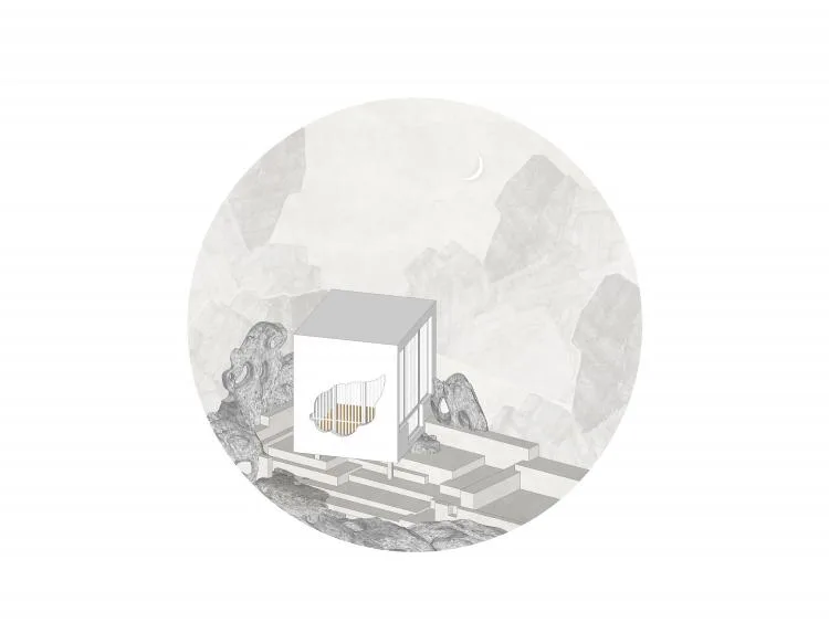 BIM Architecture | Emotional Separation, Between Interior and Exterior - Pu She Tea Room Design/Introduction Studio