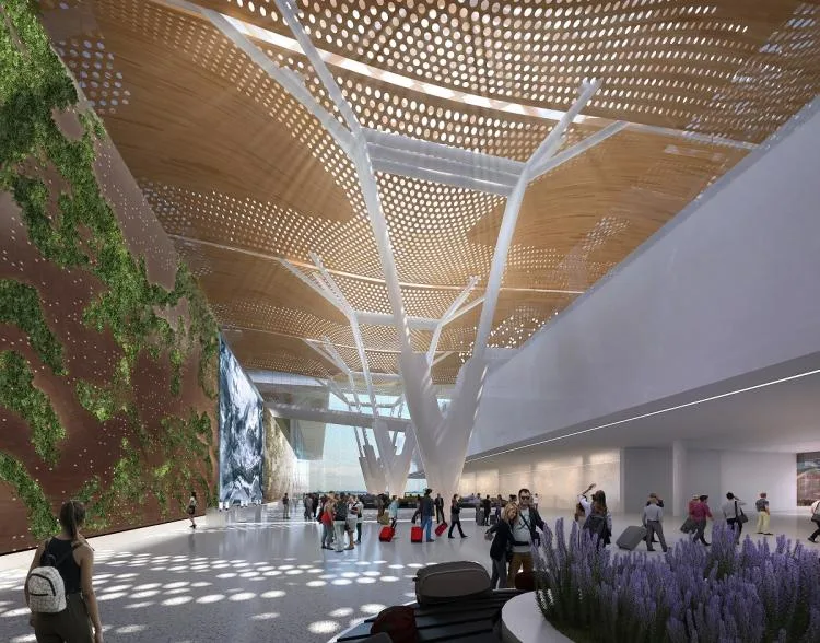 BIM Architecture | Guadalajara Airport Terminal 2: CRTKL creates a net zero transportation hub for the ancient city of Mexico