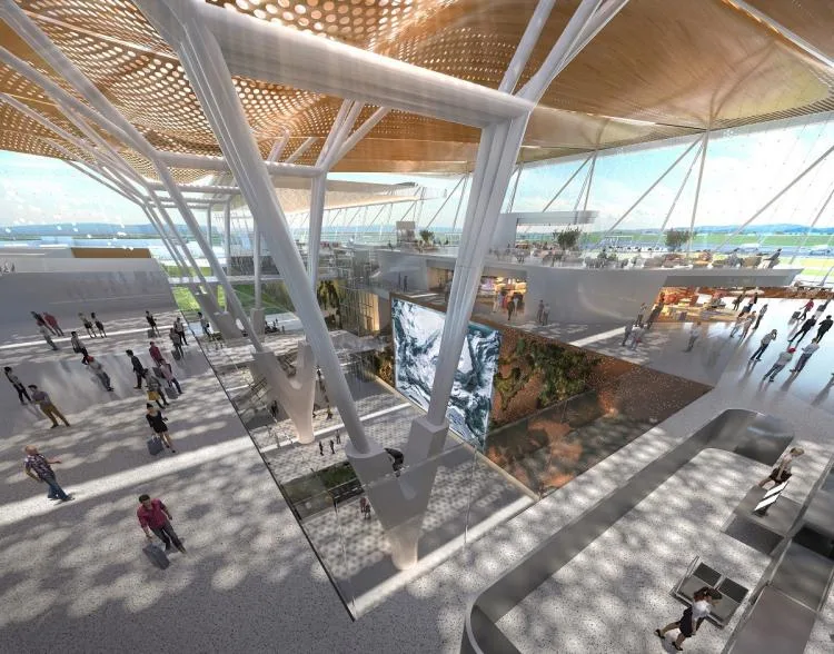 BIM Architecture | Guadalajara Airport Terminal 2: CRTKL creates a net zero transportation hub for the ancient city of Mexico