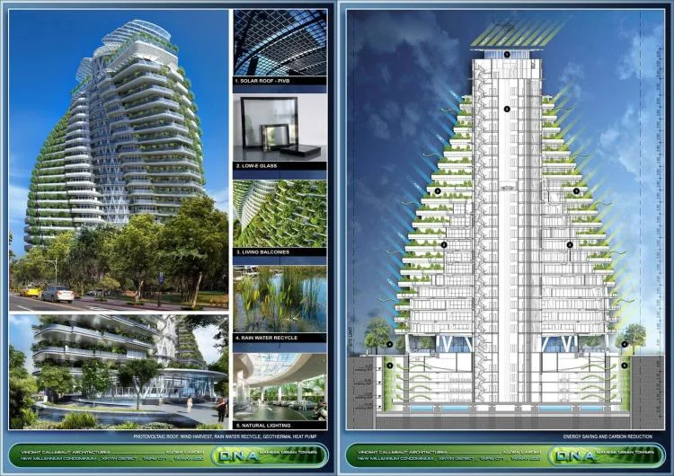 BIM Architecture | Taozhu Hidden Garden, Anti Global Warming+Low Carbon Ecological Housing/Vincent Callebaut Architects