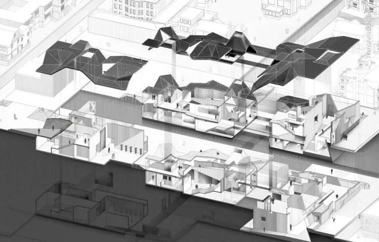 BIM Architecture | 2020 Newcomer Competition TOP 2 | Academic Textbook Level Folding Roof Art Museum