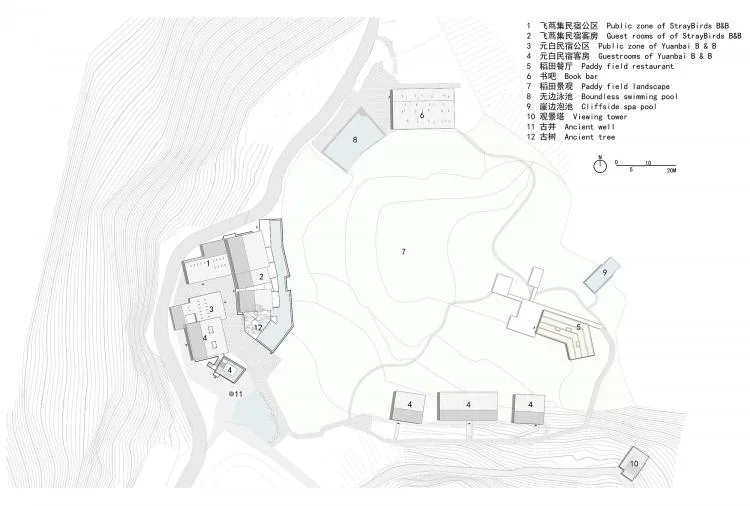BIM Architecture | Livable and Tourable, Between Half Mountain and Rice Fields: Architectural Design of Bagu Su Ji in Dianjiang, Chongqing/Sanwen Architecture