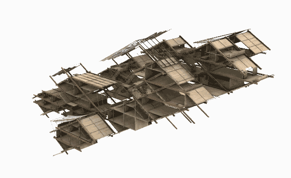 BIM Architecture | 2020 Benchmark Cup Third Prize | Traditional Wooden Structure Interprets Chinese Super Residence, Prefabricated Modules Solve the Difficulties of Epidemic Housing