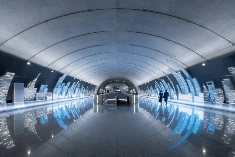 BIM architecture | The most beautiful subway station in Shanghai, have you checked in/Wutopia Lab