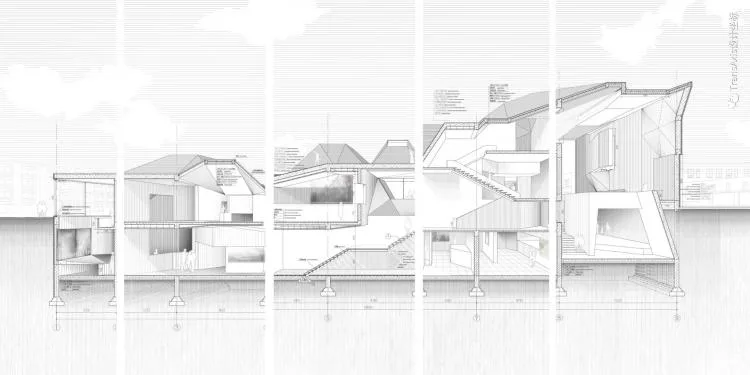 BIM Architecture | 2020 Newcomer Competition TOP 2 | Academic Textbook Level Folding Roof Art Museum