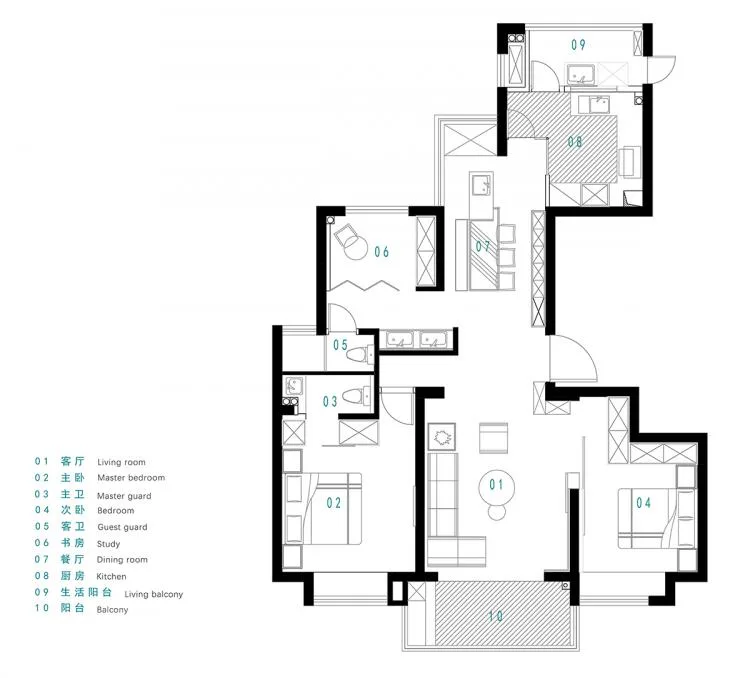 BIM Architecture | Home with More Sitting Space, Ningbo/0.5m Studio